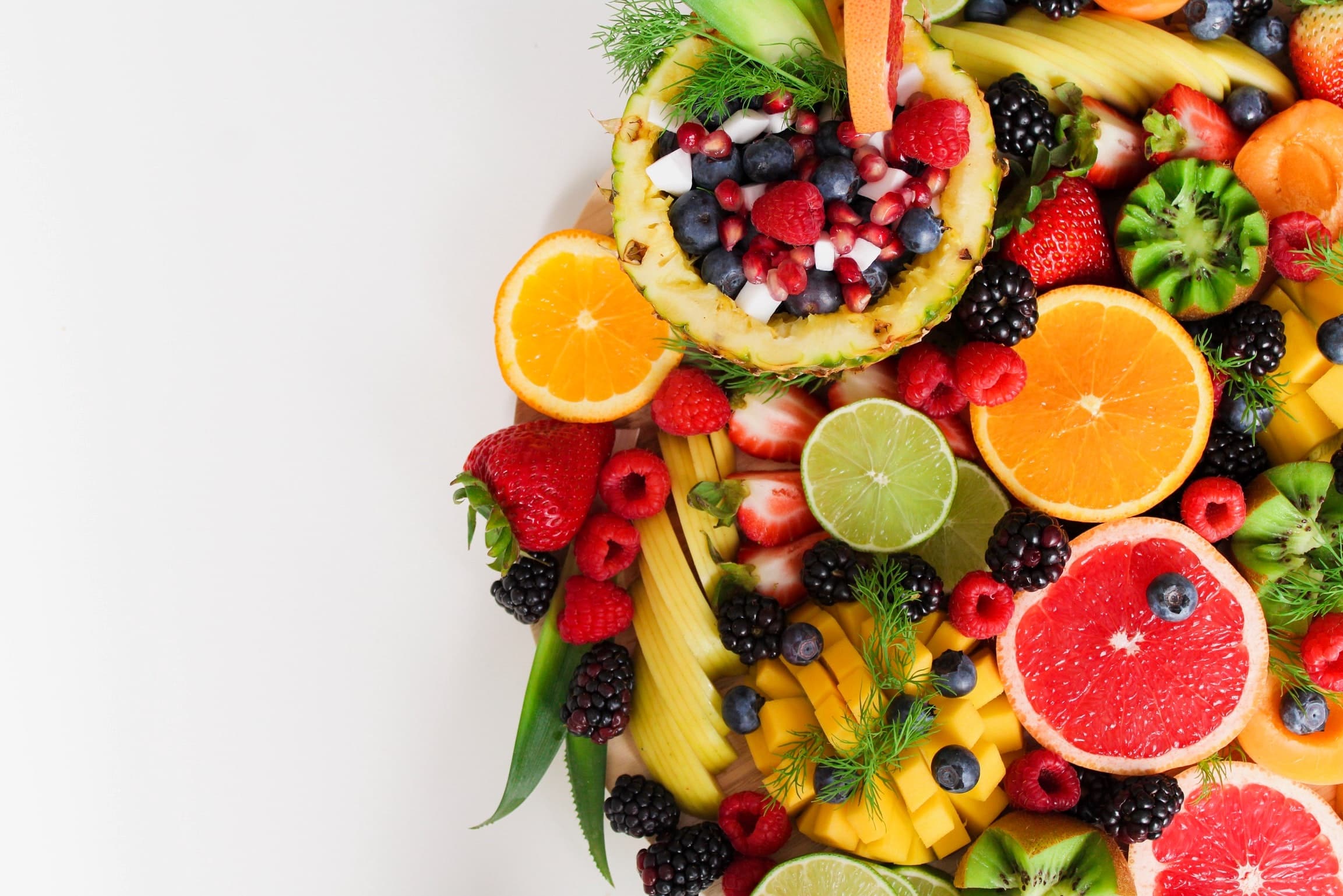 Fruits et agrumes pour des yeux en bonne santé